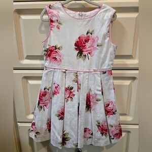 Rachel Riley Pink and White Floral Dress